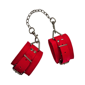 Esposas en Cuero Rojas