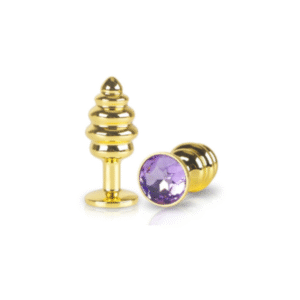 Plug Anal Gold Espiral Emoji Talla S