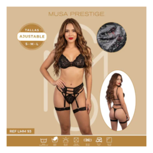 Conjunto Erótico Negro Ref 93 - Image 1